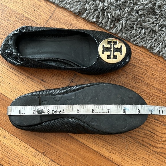 Tory Burch Black Reva Flats - Picture 8 of 9